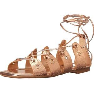 Aerosoles Women's Kathleen Flat Sandal Rose Gold Size 9